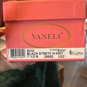 VANELi Black Stretch Knit Shoes